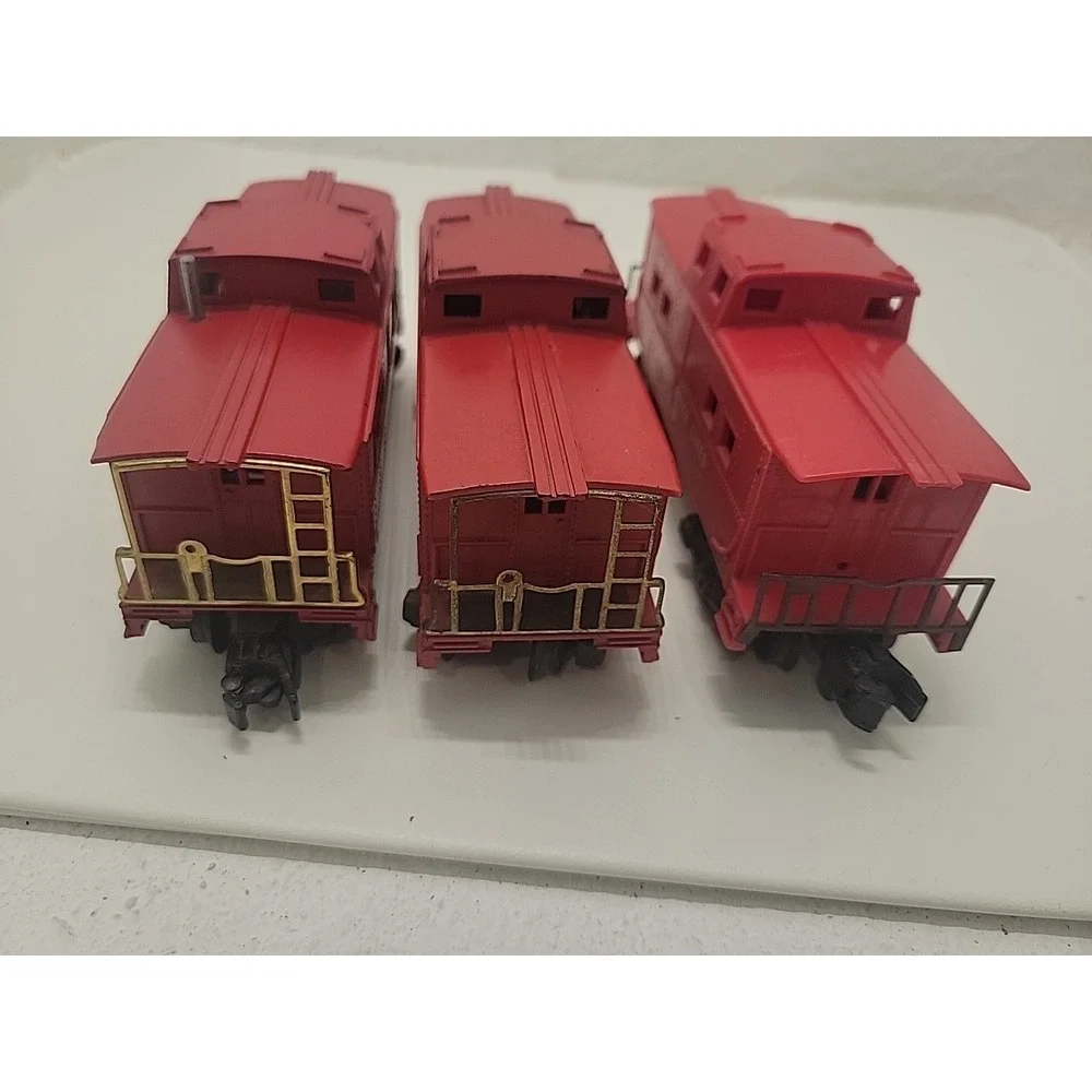 Lot 3 American Flyer 806 904 938 Red Caboose S Gauge Train Cars